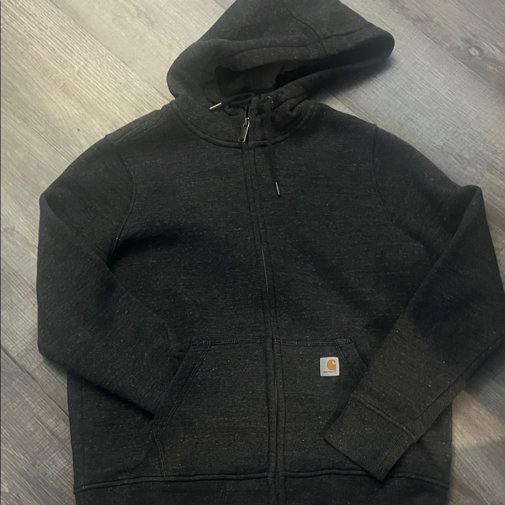 Carhartt Men's Dark Gray Zip-Up Sweater